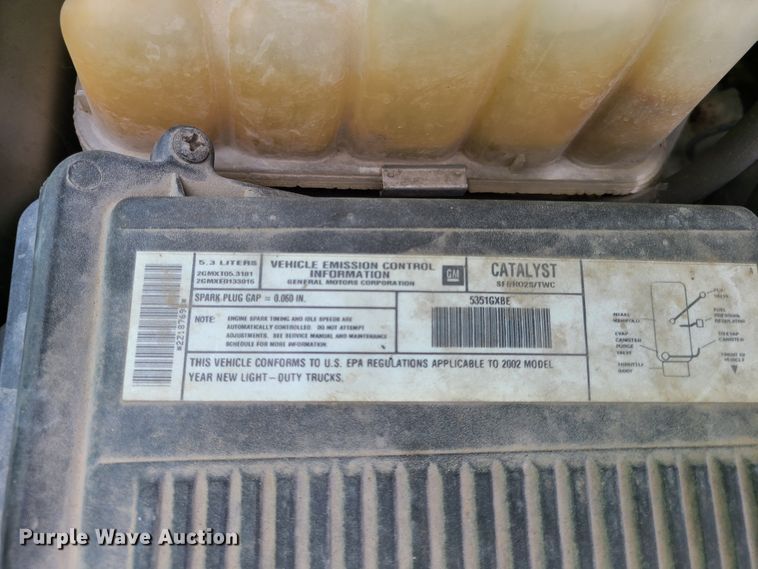 image for item DN5663 2002  Chevrolet Silverado 1500  pickup truck