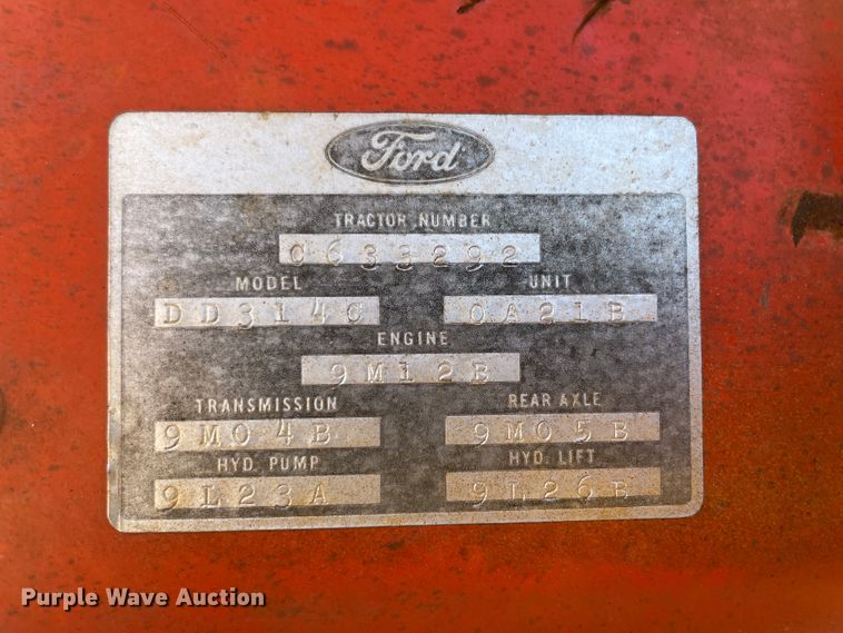 image for item IC9353 1980 Ford DD314C  tractor