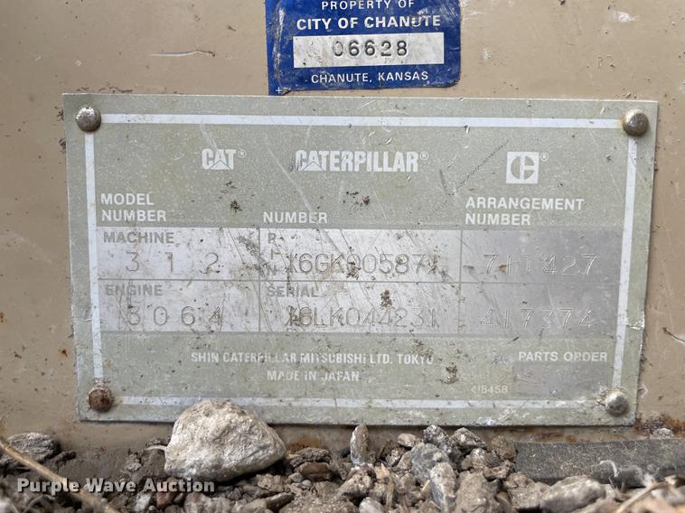 image for item IC9355 1994 Caterpillar 312  hydraulic excavator