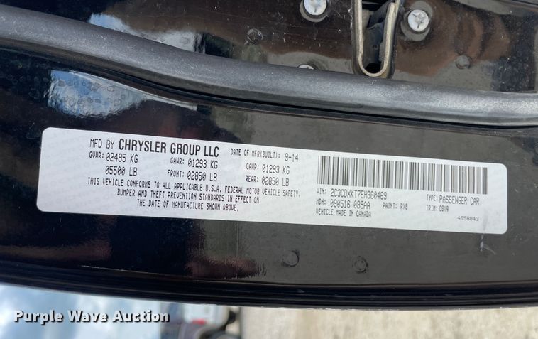 image for item IC9363 2014 Dodge Charger Police