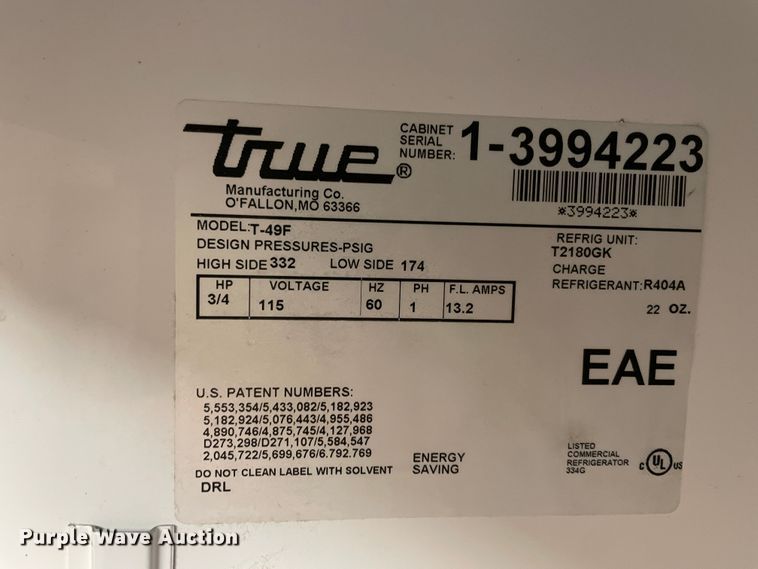 image for item IC9371 True T49F  refrigerator