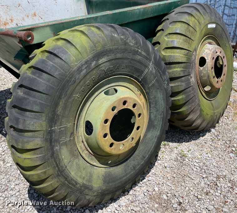 image for item IC9419 (2) Goodyear 14.00-20 tires and wheels
