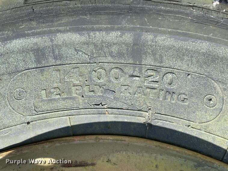 image for item IC9419 (2) Goodyear 14.00-20 tires and wheels