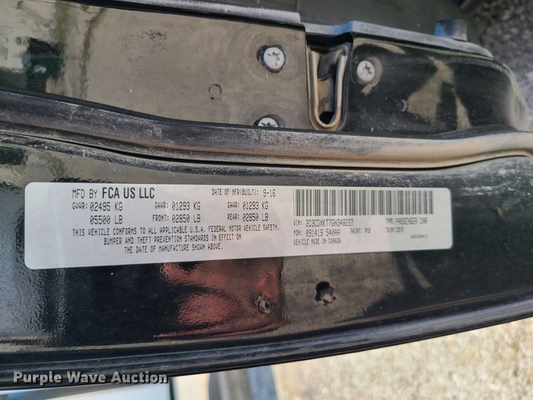 image for item IC9772 2016 Dodge Charger Police