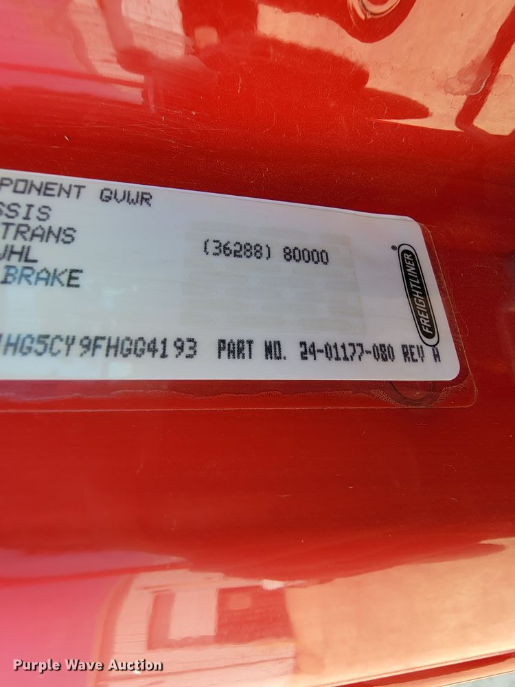 image for item IF9814 2015 Freightliner 108SD  dump truck