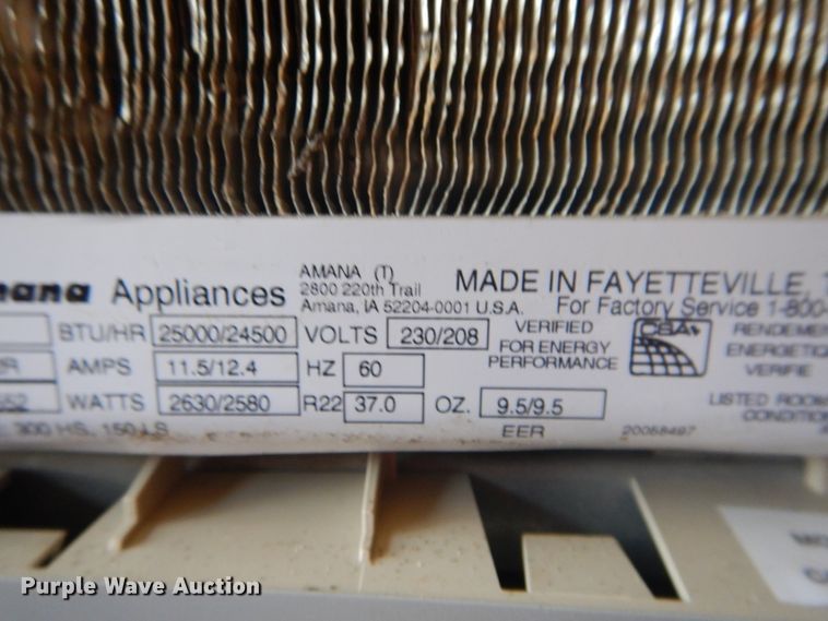 image for item IJ9398 (7) Amana 25M33PB AC units