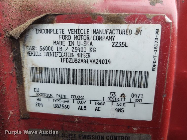 image for item IK9311 1990 Ford L8000  dump truck