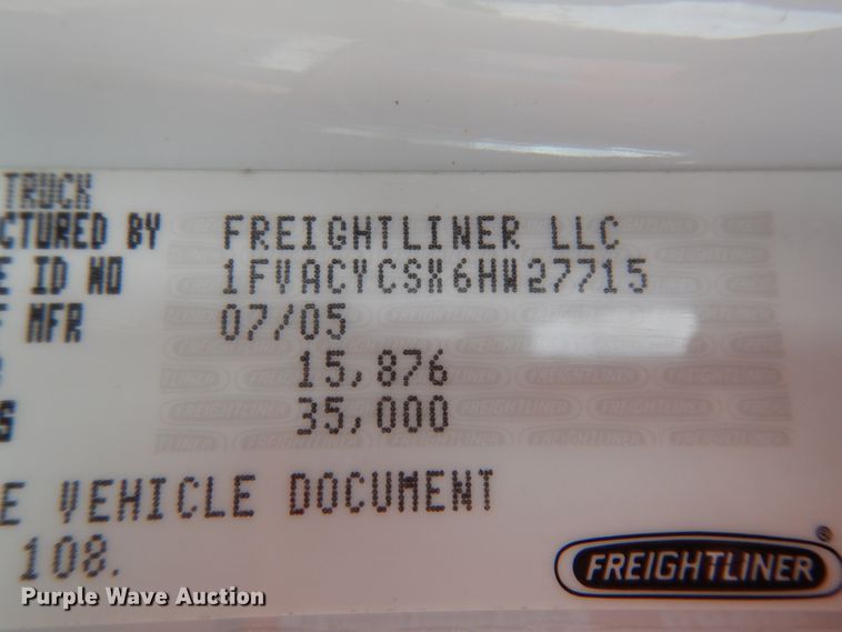 image for item IL9430 2006 Freightliner Business Class M2  dump truck
