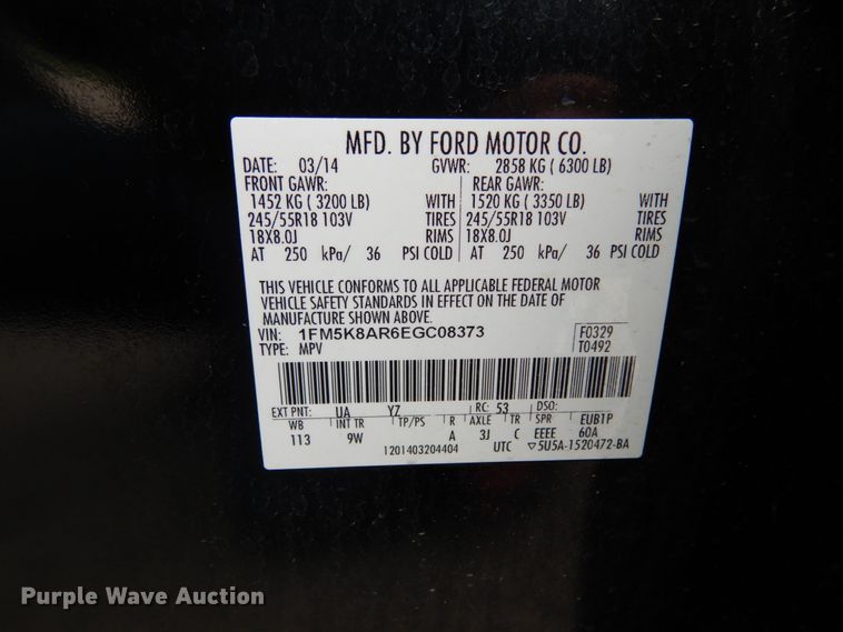 image for item IL9460 2014 Ford Explorer Police  SUV