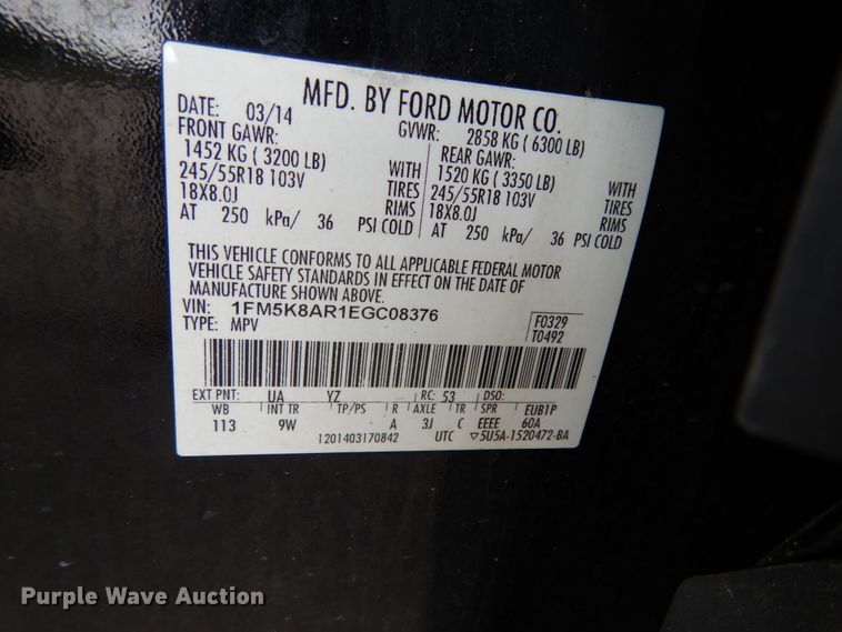 image for item IL9466 2014 Ford Explorer Police  SUV