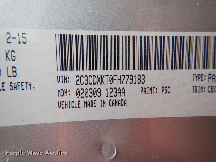 image for item IL9468 2015 Dodge Charger Police