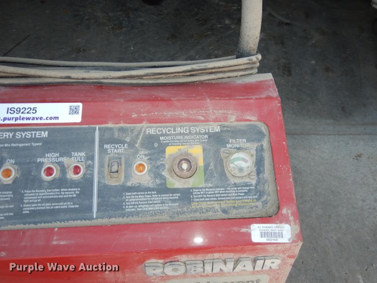 image for item IS9225 Robinair 17500B  refrigerant recovery and recycling sytem