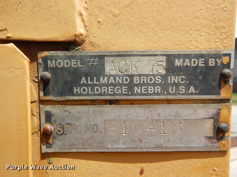 image for item IT9129 Allmand ACK75  generator