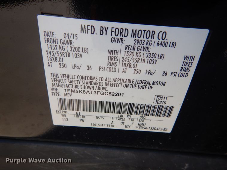 image for item IT9181 2015 Ford Explorer Police  SUV