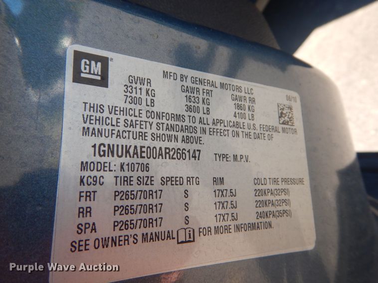 image for item IT9184 2010 Chevrolet Tahoe  SUV