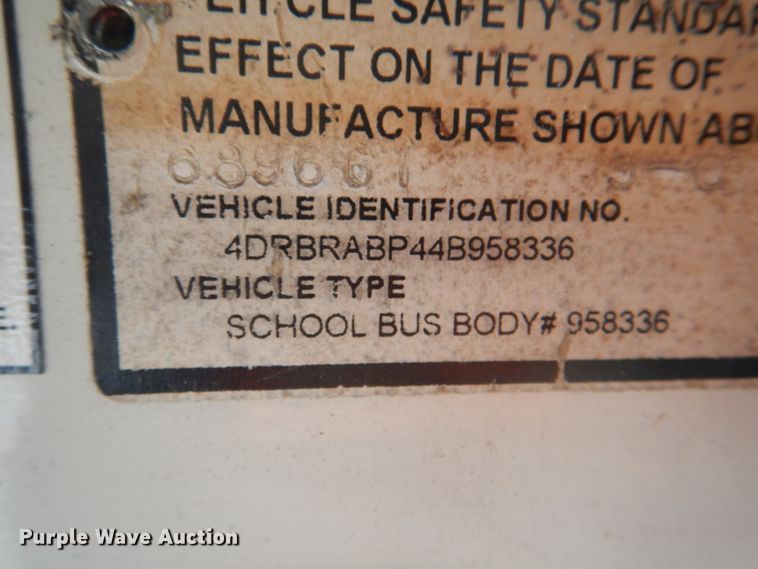 image for item JY9954 2004 IC IC3S530  school bus