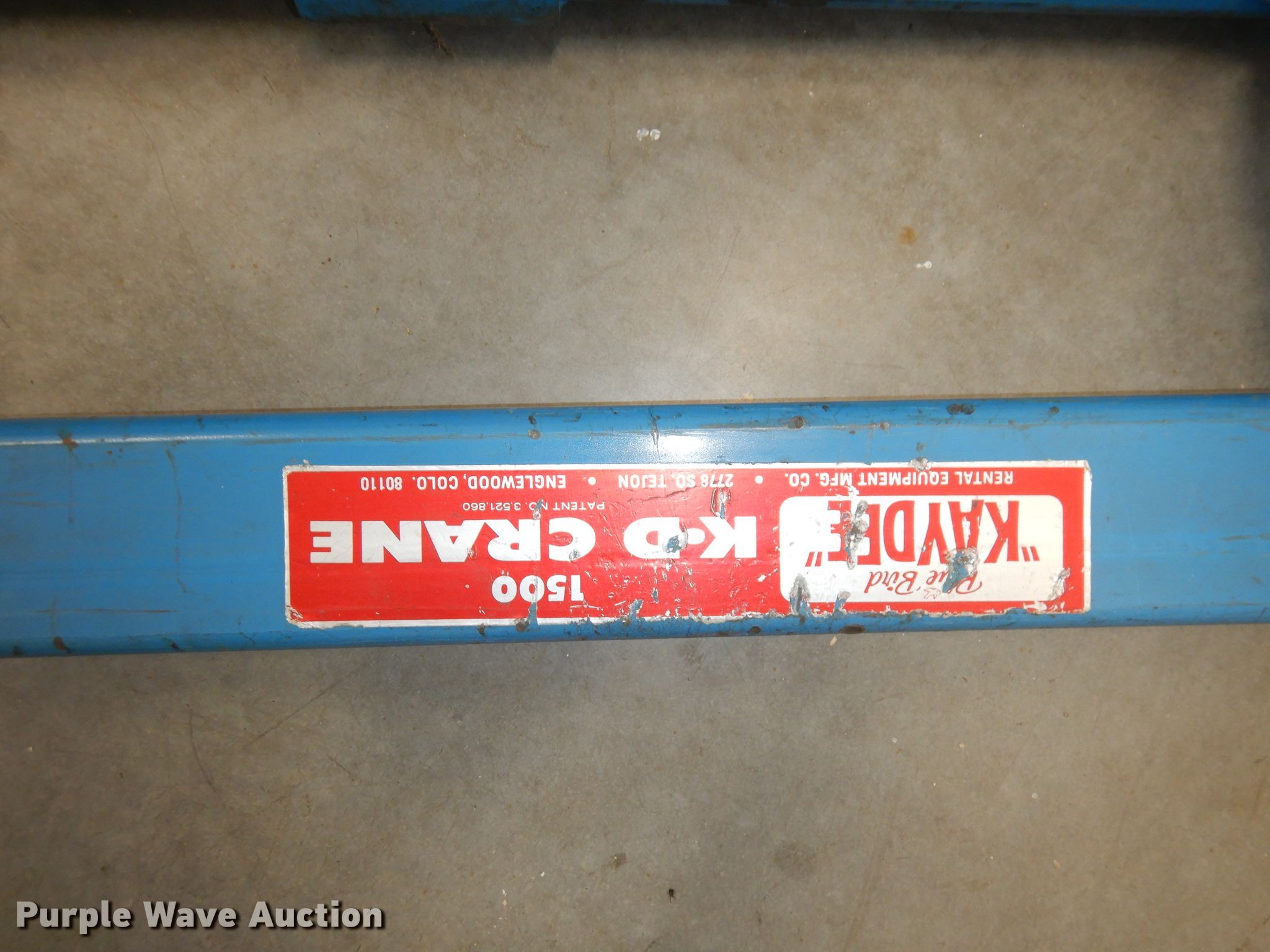 Blue Bird Kaydee KD1500 engine hoist in Manhattan, KS Item IW9774