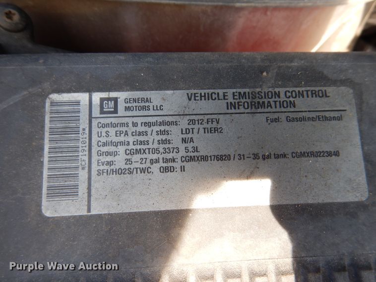 image for item DL2740 2012 Chevrolet Silverado 1500  Crew Cab pickup truck