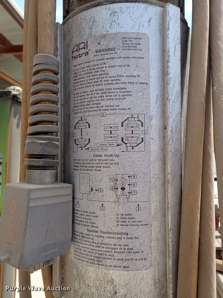 image for item DL7568 (4) ARI Hetra HDML-8 column lifts