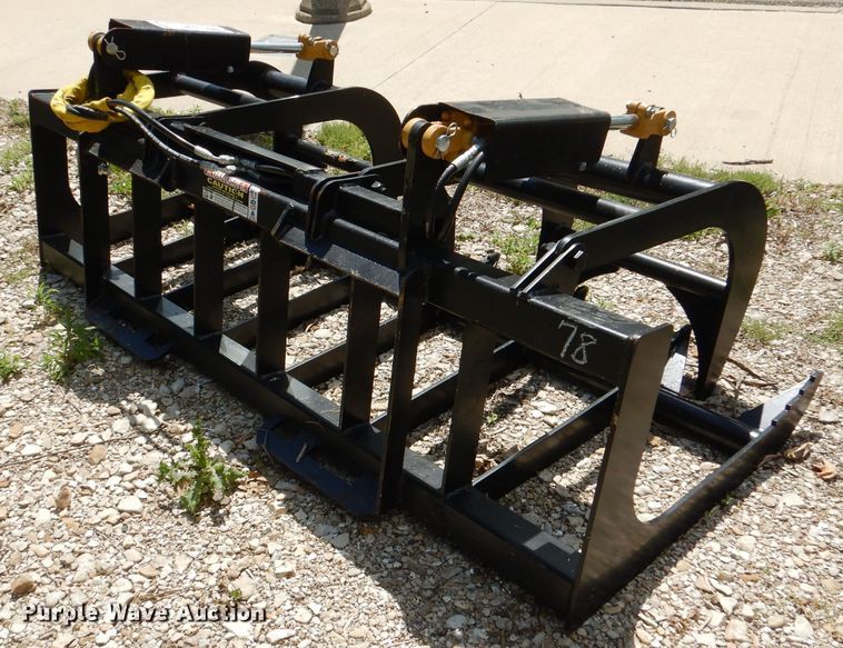 image for item DL8940 76"W skid steer grapple bucket