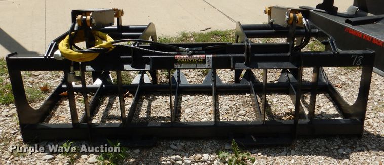 image for item DL8940 76"W skid steer grapple bucket