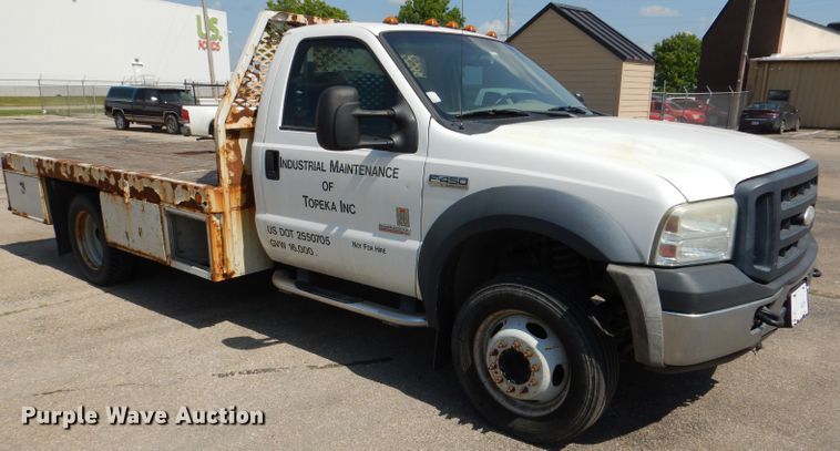 image for item DL8980 2007 Ford F450 Super Duty  flatbed truck