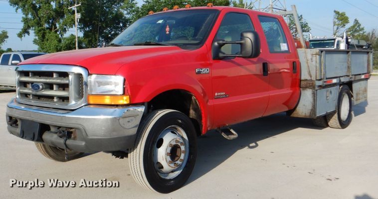 image for item DM3822 2000 Ford F450 Super Duty  flatbed truck