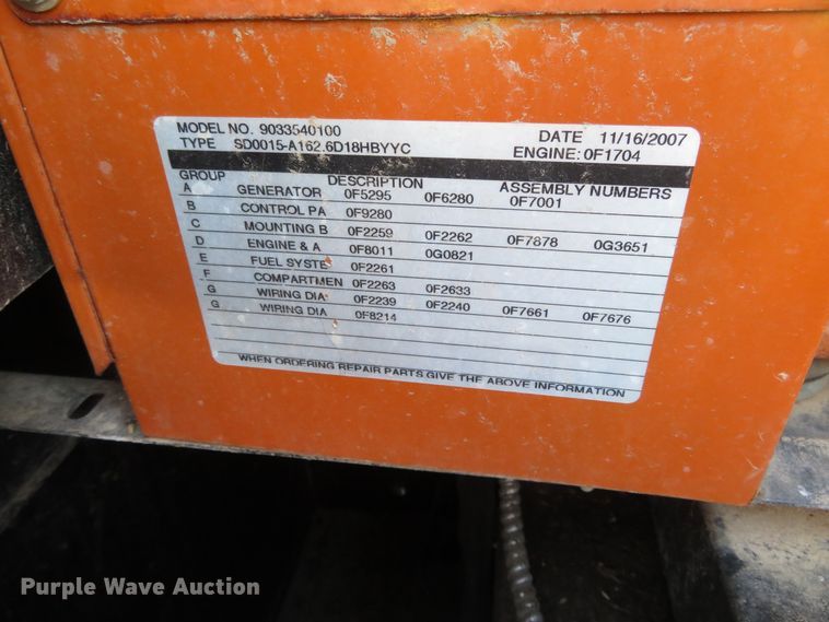 image for item DN5922 2007 Generac 9033540100  generator