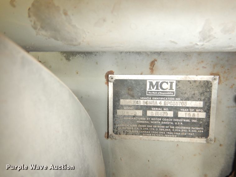 image for item FI9116 1981 MCI MC-9 Crusader II  coach bus