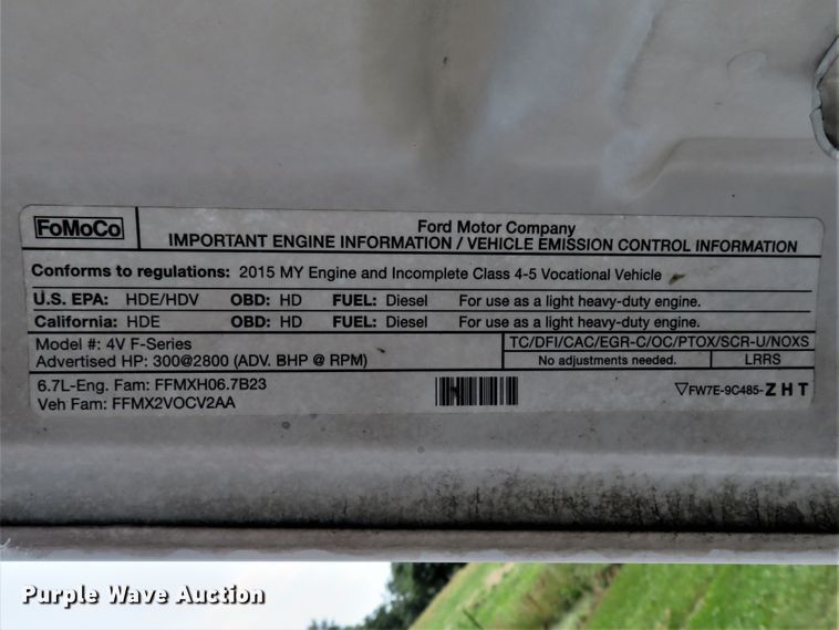 image for item FP9307 2015 Ford F550 Super Duty XLT  tow truck