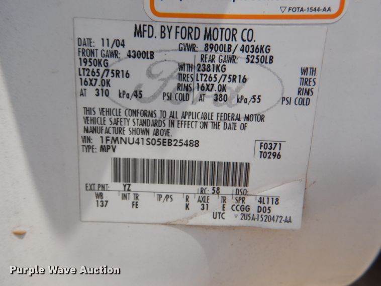 image for item HC9309 2005 Ford Excursion  SUV