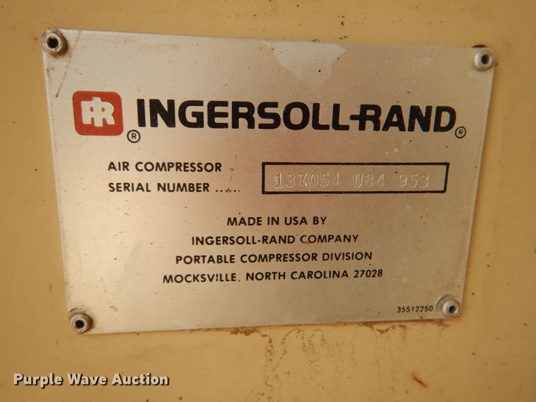 image for item HC9311 Ingersoll Rand 175  air compressor