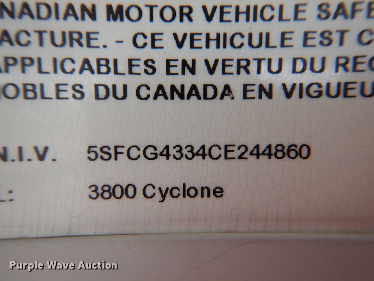 image for item HC9321 2012 Heartland 3800 Cyclone  camper