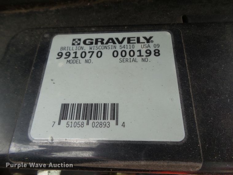 image for item HF9917 2009 Gravely ZT60HD  ZTR lawn mower