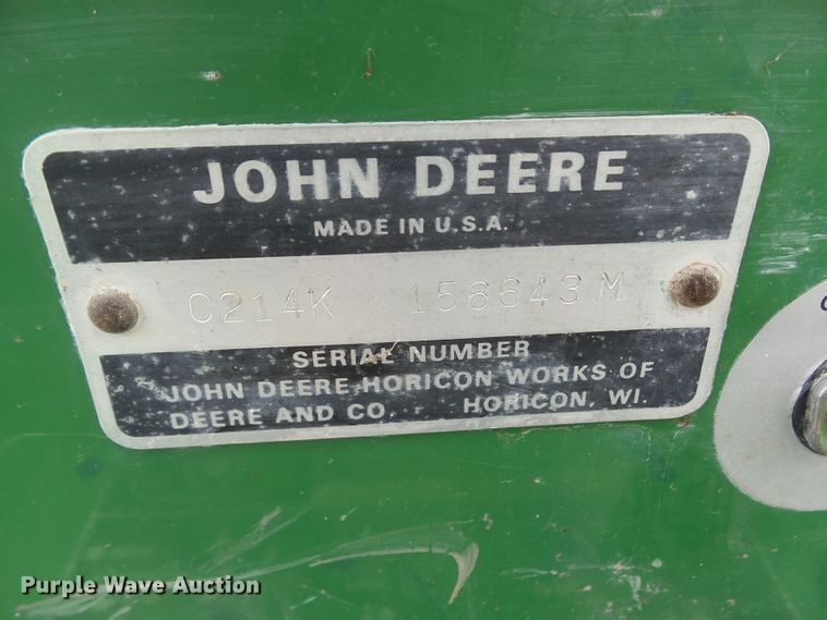 image for item HF9919 John Deere 214  lawn mower