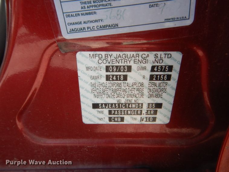 image for item HG9731 2004 Jaguar X-Type