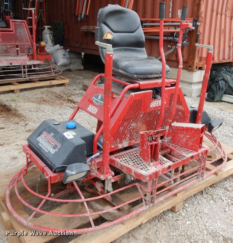 image for item HO9493 Allen Engineering Razor Back Rider power trowel