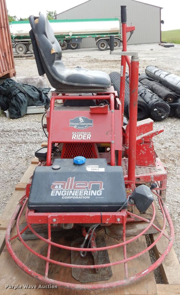 image for item HO9493 Allen Engineering Razor Back Rider power trowel