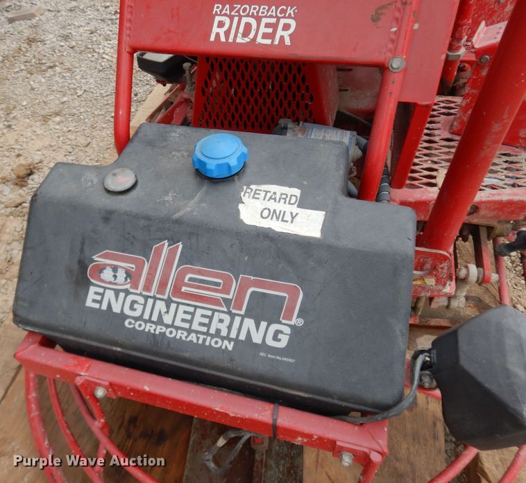 image for item HO9493 Allen Engineering Razor Back Rider power trowel