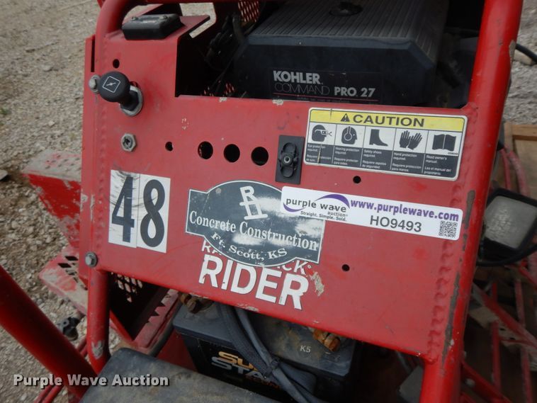 image for item HO9493 Allen Engineering Razor Back Rider power trowel