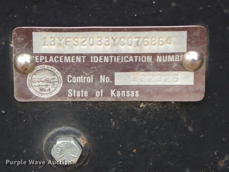 image for item HP9505 2000 Starlite  concrete form trailer