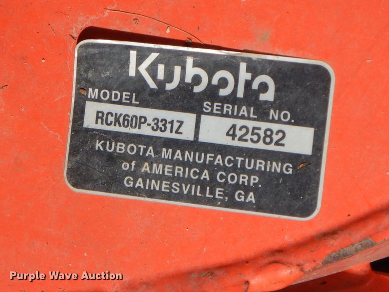 image for item HP9562 Kubota ZD326  lawn mower