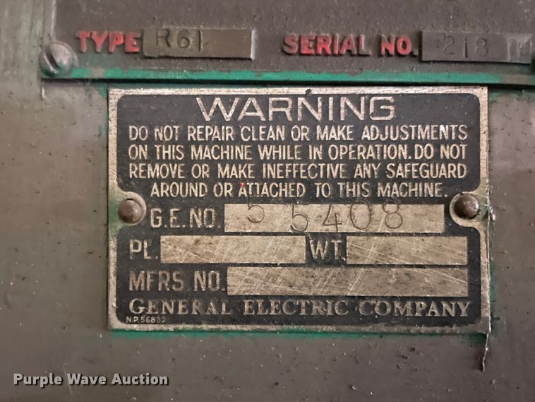 image for item IC9402 Wiedemann Machine Co. R61 turret punch press