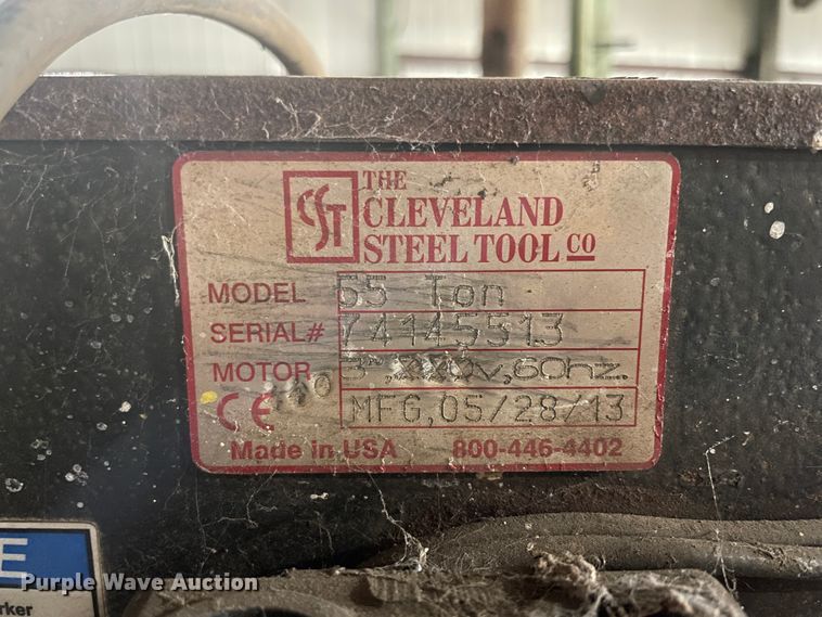 image for item IC9404 Cleveland Steel Tool 55-ton iron worker