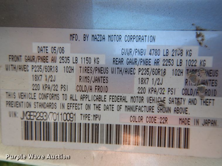 image for item ID9983 2007 Mazda CX-7  SUV