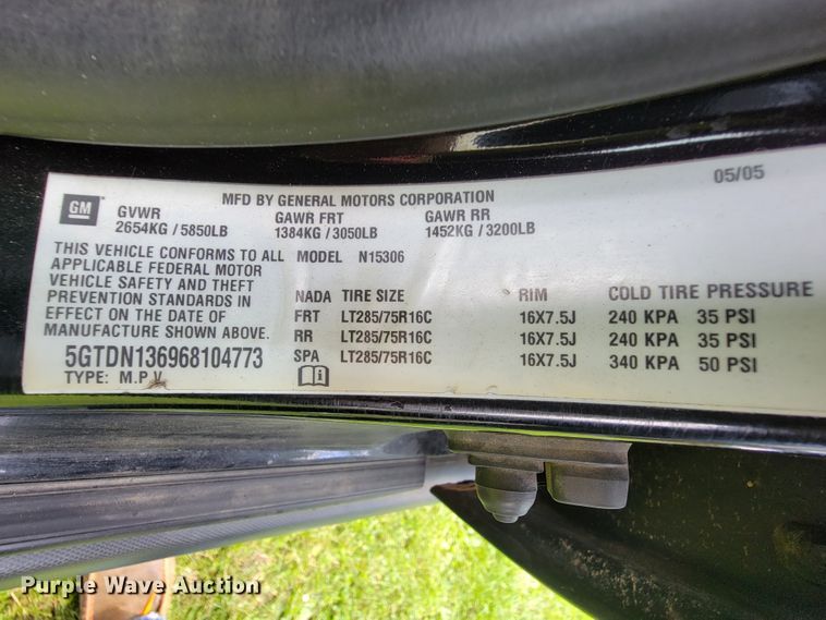 image for item IF9857 2006 Hummer H3  SUV