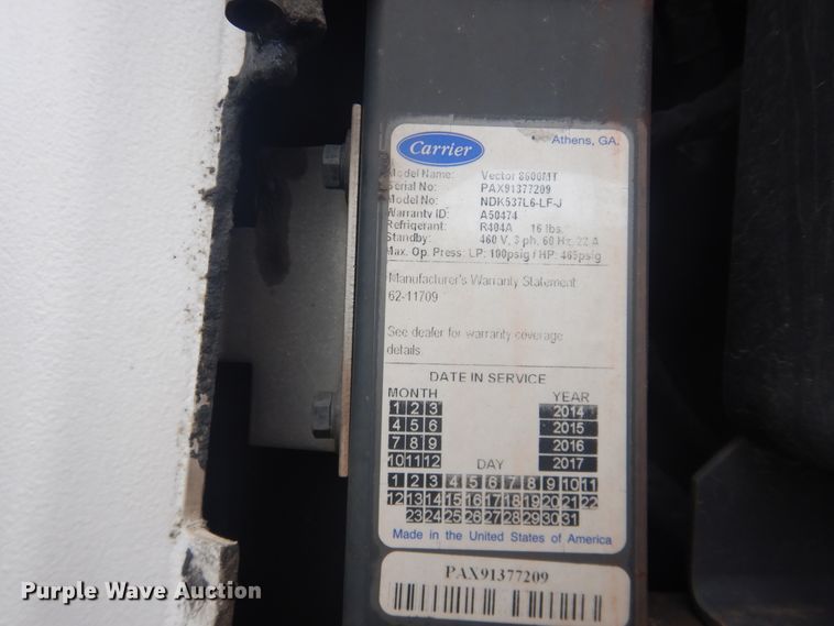 image for item IJ9410 2015 Utility  refrigerated van trailer