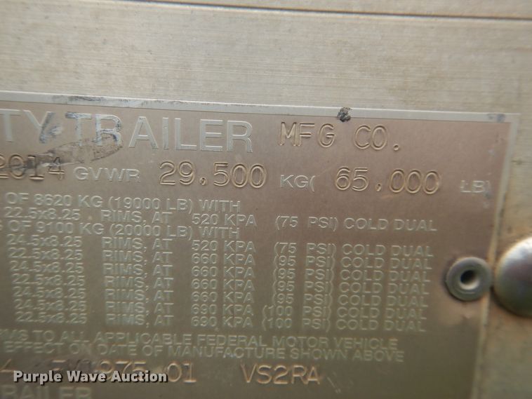 image for item IJ9410 2015 Utility  refrigerated van trailer