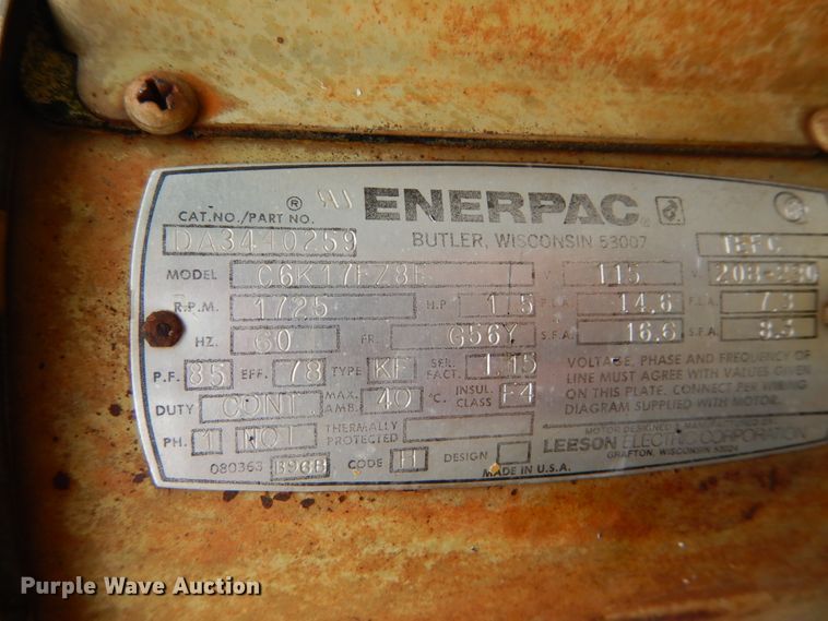 image for item IT9157 Enerpac  tire press trailer