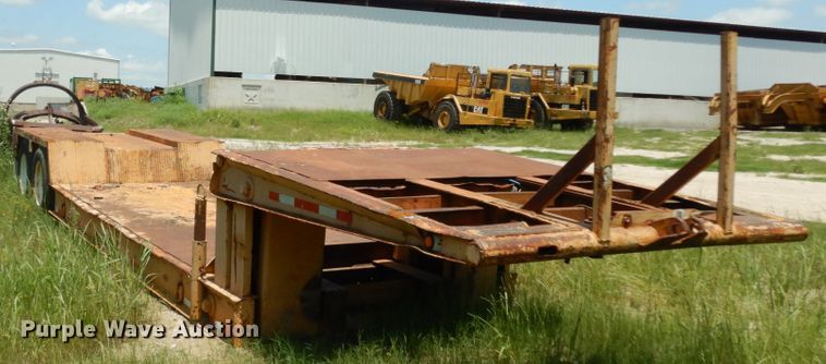 image for item DC2075 1968 Hyster  lowboy equipment trailer